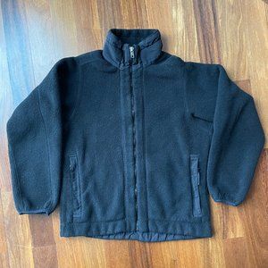 Patagonia Sz M Full Zip Black Synchilla Fleece Jacket